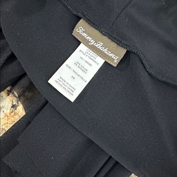 Tommy Bahama Black Mesh Sheer Open Front Long Sleeve Cardigan Size XS - Picture 6 of 9